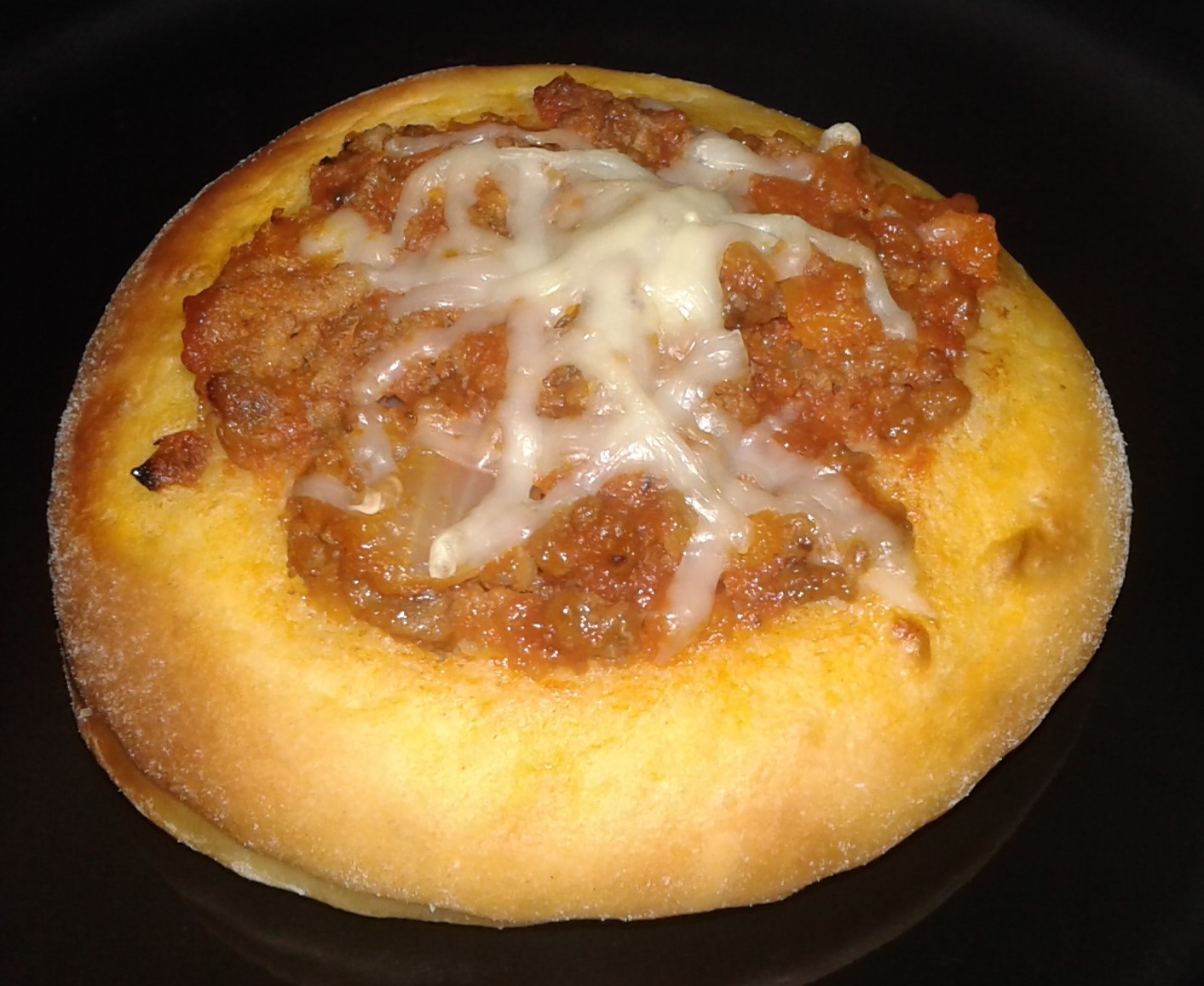 Mini pizza bolognaise